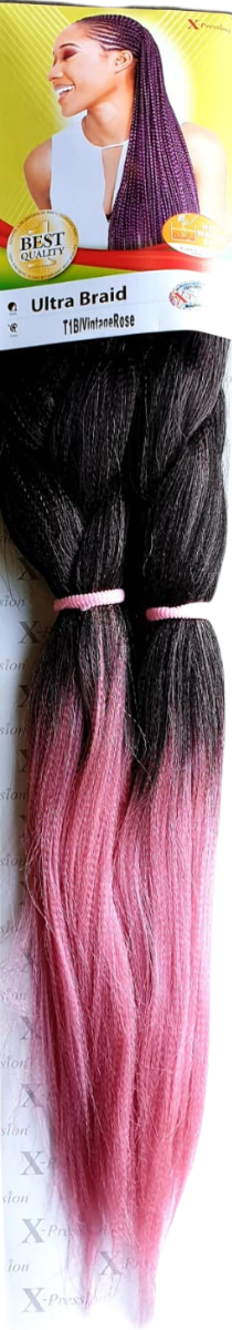 X-Pression Ultra Braid – 46 Inch T1B-Vintage Rose Vlecht Haar (46" )