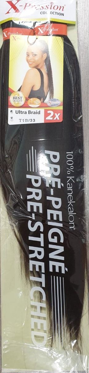 X-Pression Pre-Stretched Braid – Haarvlecht voor Gemakkelijk Styling (2x)