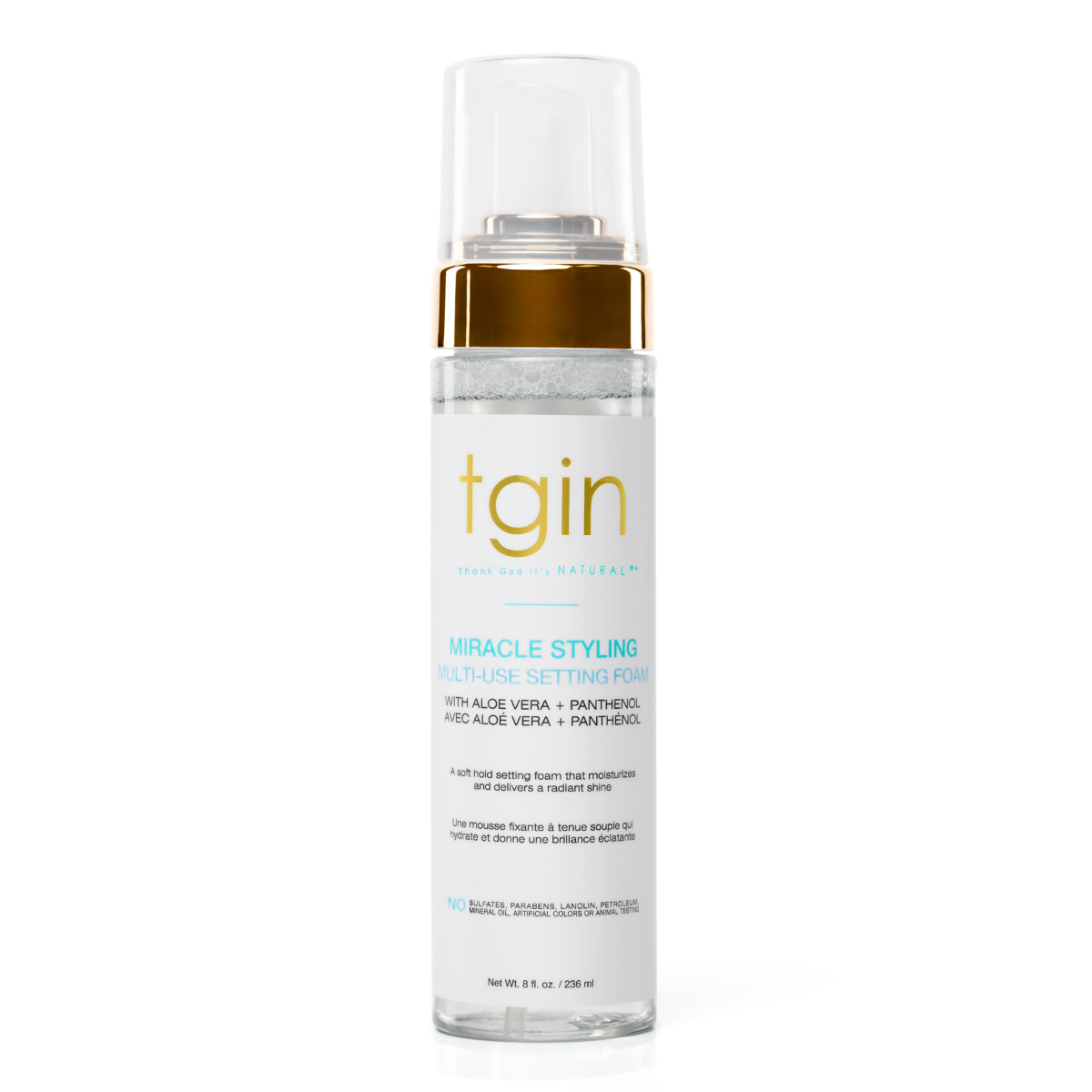 TGIN Styling Mousse – Hydraterende Multi-Use Foam voor Alle Haartypen (236ml)