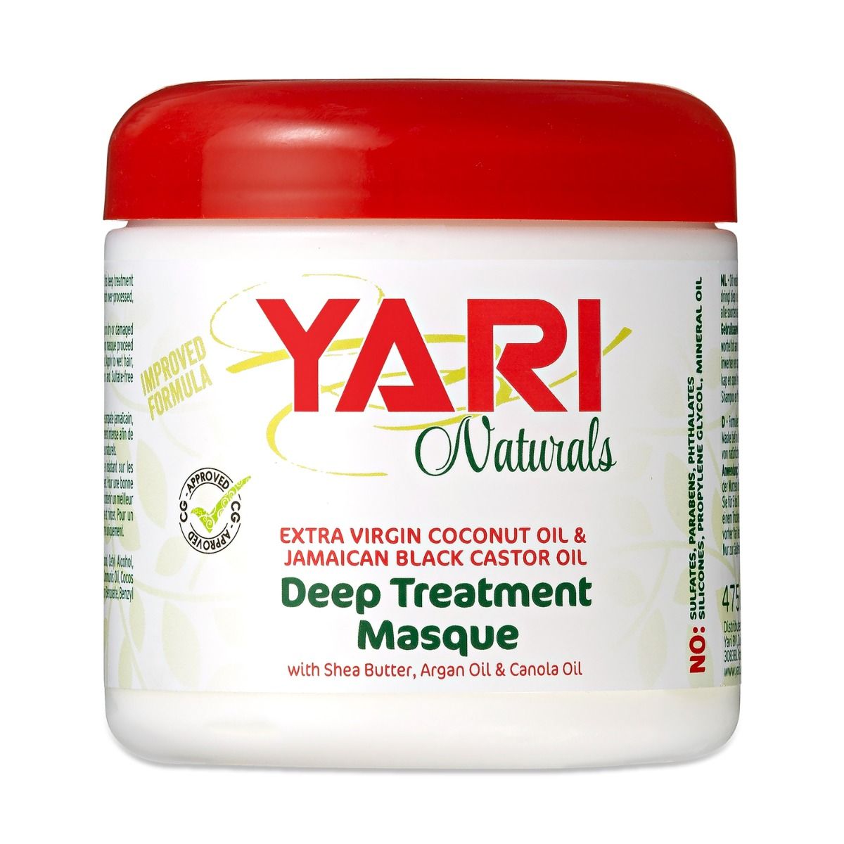Yari Naturals Deep Treatment Mask – Voedend Haarmasker voor Alle Haartypes (473ml)