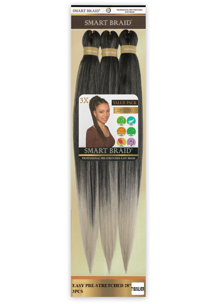 Smart Braids Pre Stretched – Vlechten voor Alle Haartypes (3x 28")