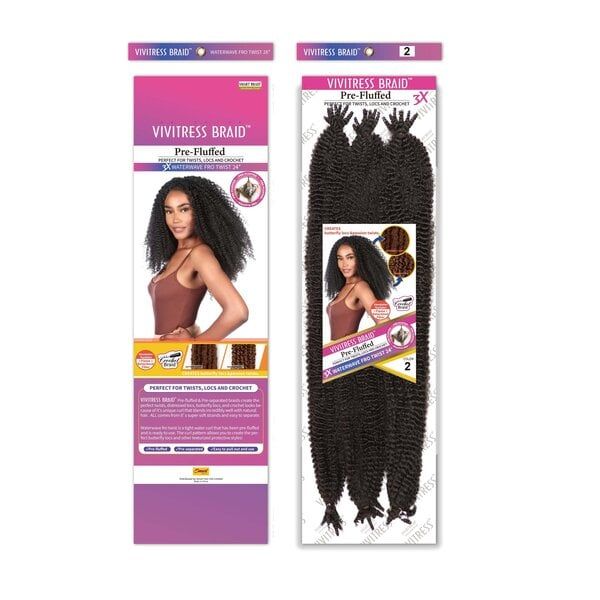Vivitress WaterWave Fro Twist – Voor Natuurlijk Haar (24 inch)