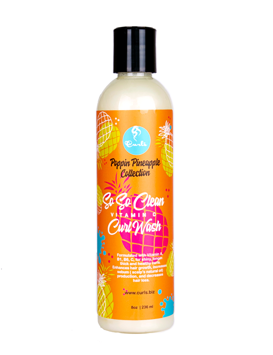 Curls Curl Wash – Versterkende Vitamin C Reiniging voor Krullend Haar (236ml)