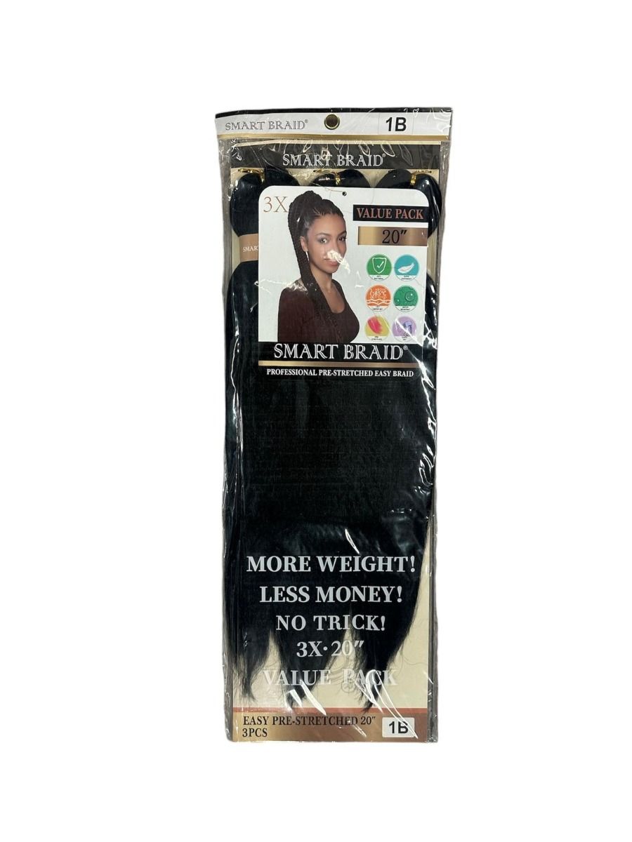Smart Braids Vlecht Haar – Voor Eenvoudig Stijlen 20 Inch (3x)