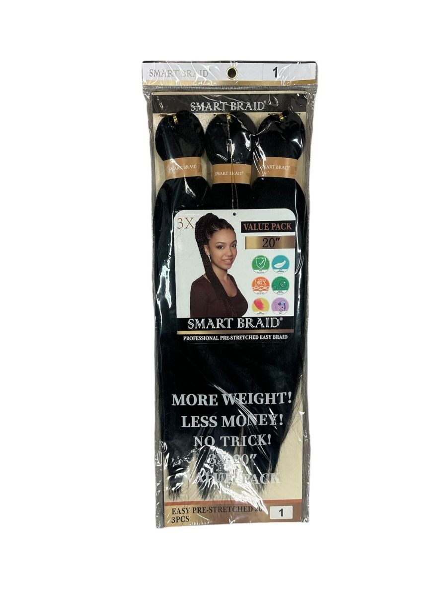 Smart Braids Pre Stretched 3x – Professionele Haarverlenging (20 inch)