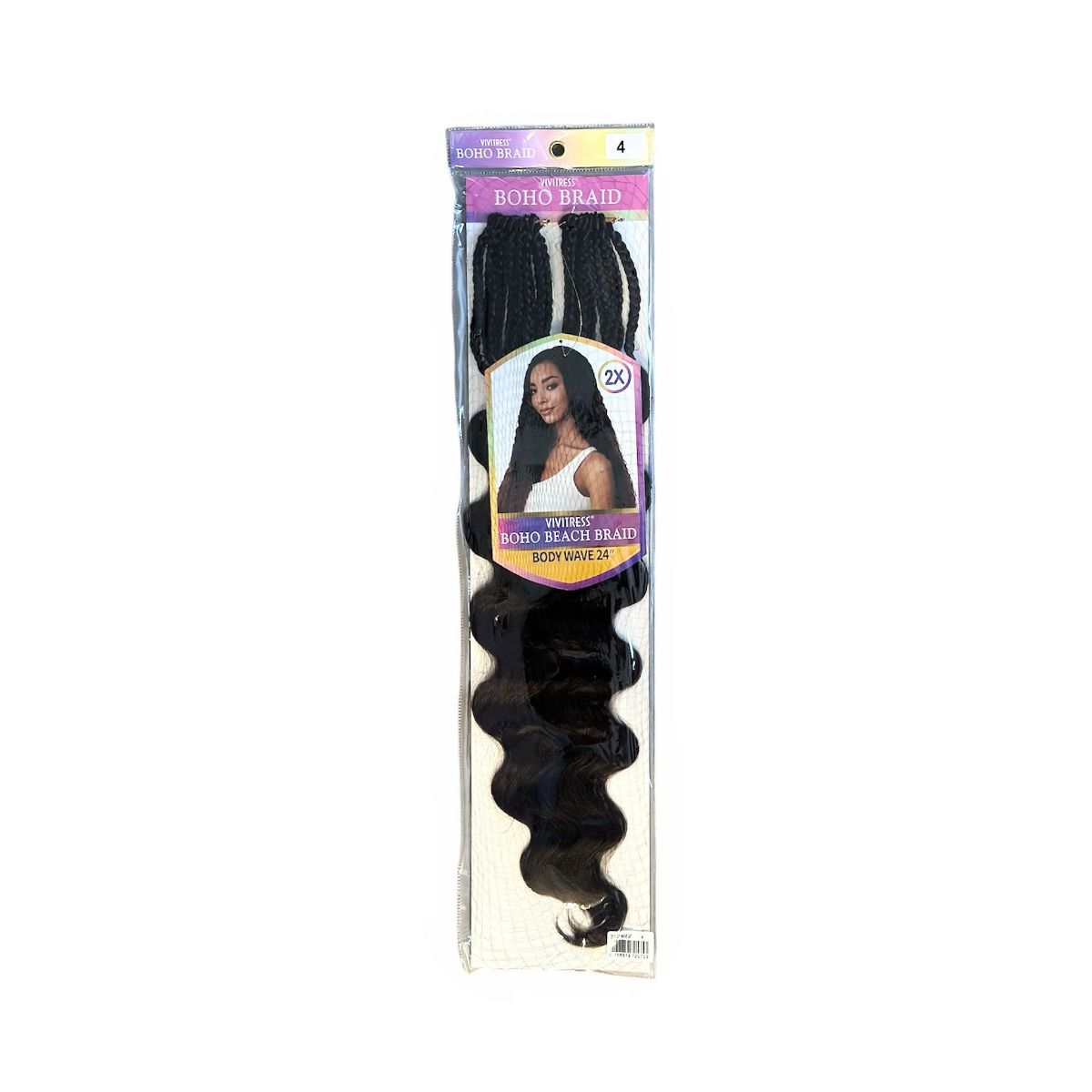 Vivitress Boho Collection Body Weave – Natuurlijke Look Haar (24")
