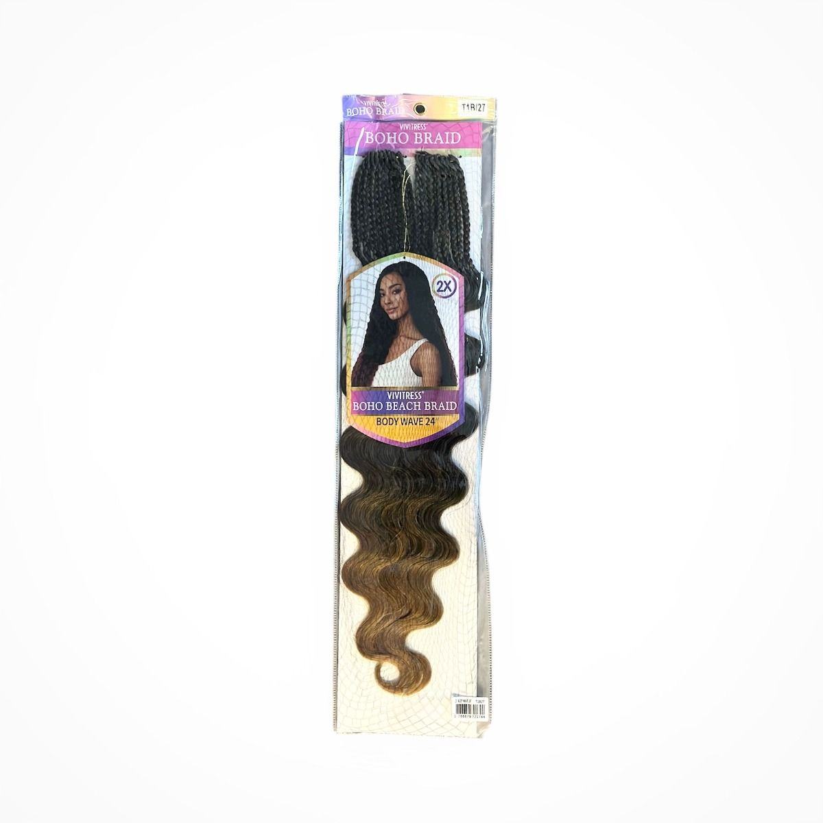 Vivitress Boho Collection Body Weave – Natuurlijke Look voor Alle Haarsoorten (24")