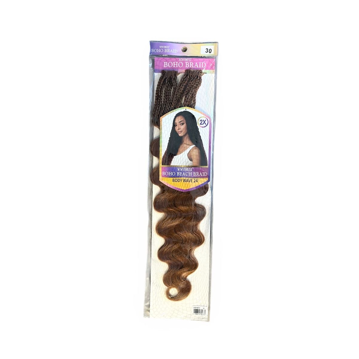 Vivitress Boho Collection Body Weave – Golvend Haar voor Vrouwen (24")