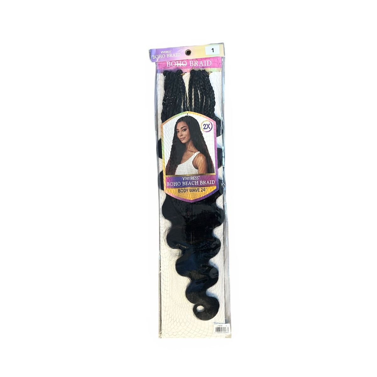 Vivitress Boho Collection Body Weave – Natuurlijke Look Haarstuk (24")