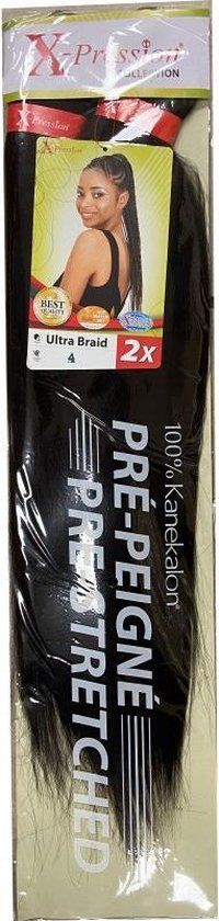 X-Pression Pre-Stretched Braid 4 – Gemakkelijk Te Vlechten Haar (2x)