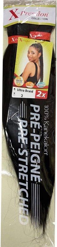 X-Pression Pre-Stretched Braid 2 – Gemakkelijk Te Vlechten Haar (2x)