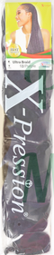 X-Pression Ultra Braid – Pruimkleurige Vlecht voor Haar (1 Stuk)